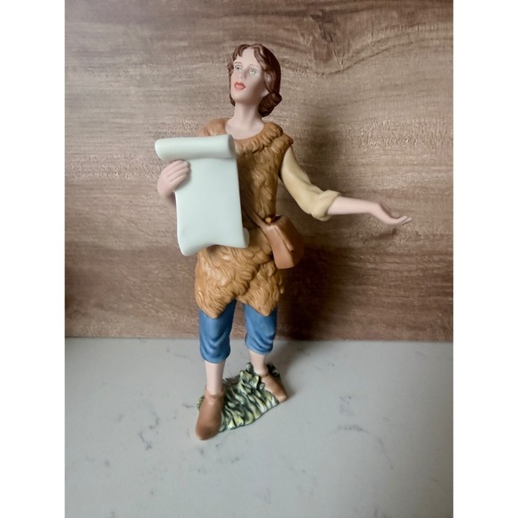 Thomas Kinkade Other - Thomas Kinkade Rejoice In Song Porcelain Shepherd Figurine 2004 78054A